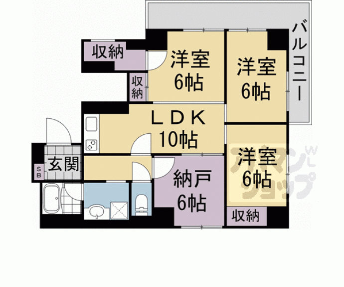 【Ｕ　ｒｅｓｉｄｅｎｃｅ　京都三条】間取