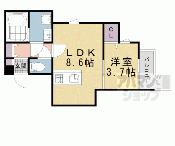 【ベレーザ等持院Ⅰ】間取