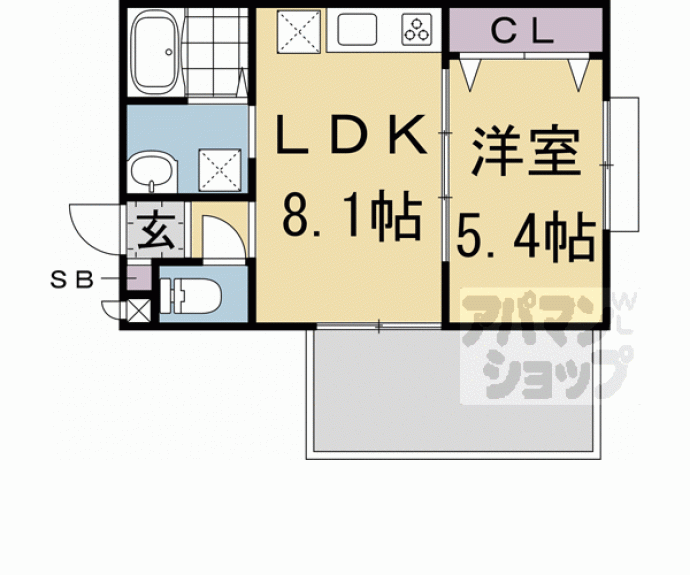 【Ｐｒｉｖａｔｅ　Ｒｅｓｉｄｅｎｃｅ東山七条】間取