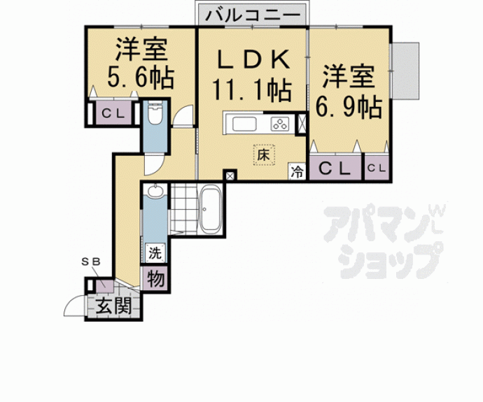 【Ｄ－ＲＯＯＭ大覚寺】間取