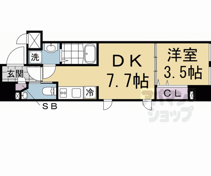 【ＳＴＡＮＤＺ京都駅西】間取