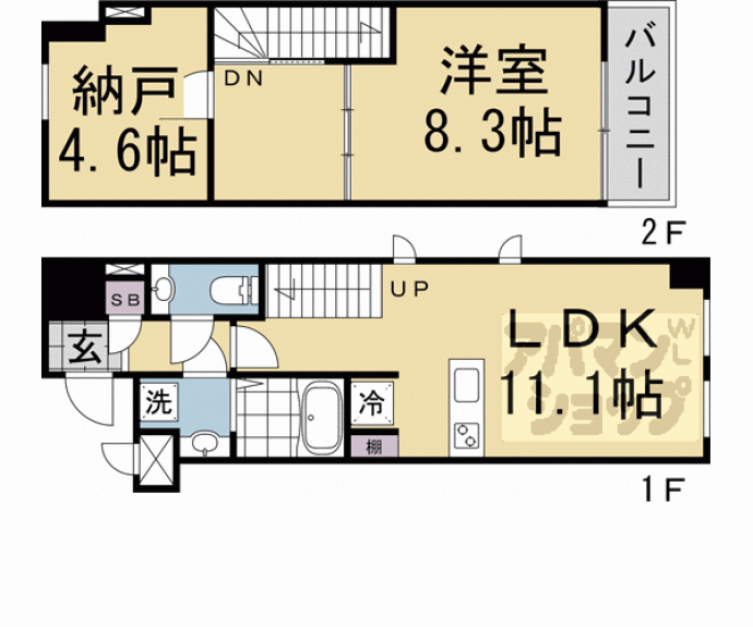 【ＳＴＡＮＤＺ京都駅西】間取