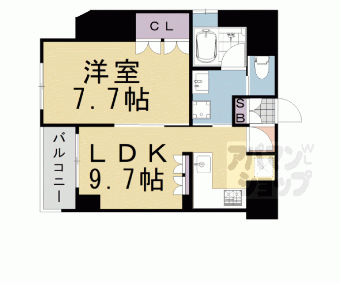 【リーガル京都堀川五条通りⅡ】間取