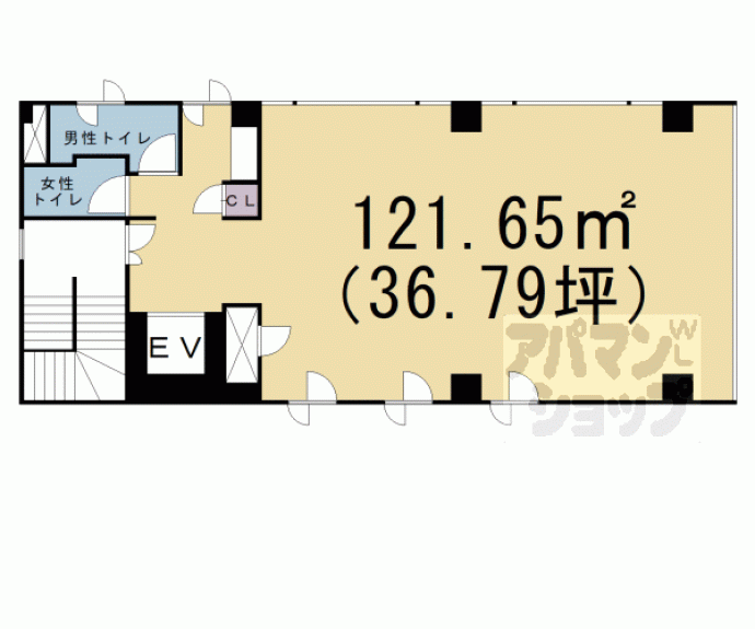 【プリシード桃山御陵ビル東棟】間取