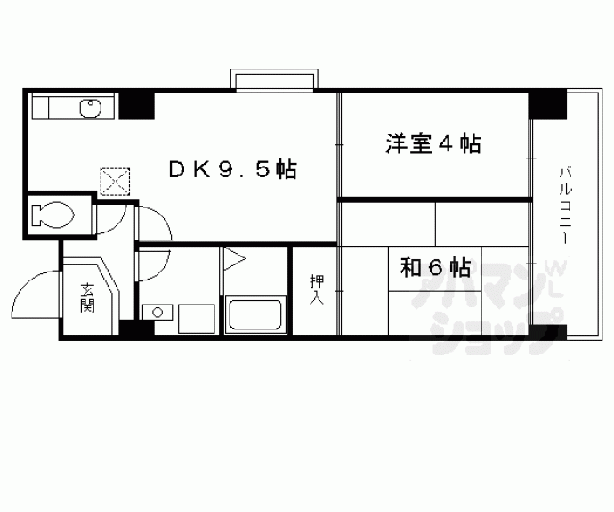 【パラシオ西洞院】間取