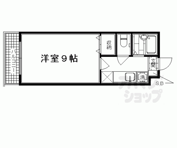 【コモド嵯峨】間取