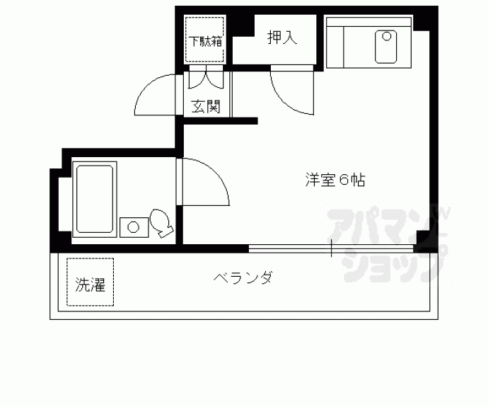 【レステ洞院】間取