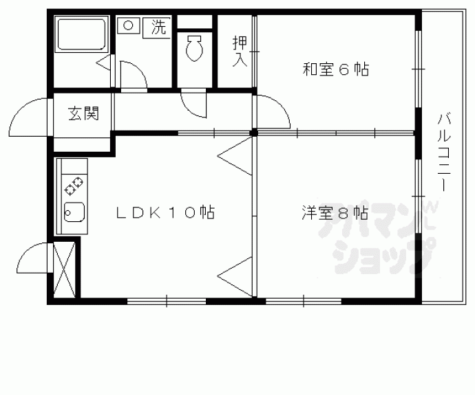 【リベラシオン稲荷】間取