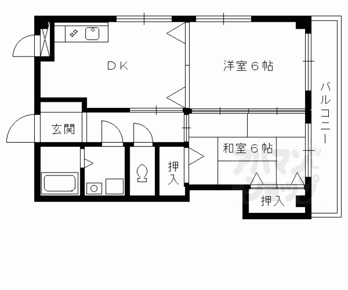 【リベラシオン稲荷】間取