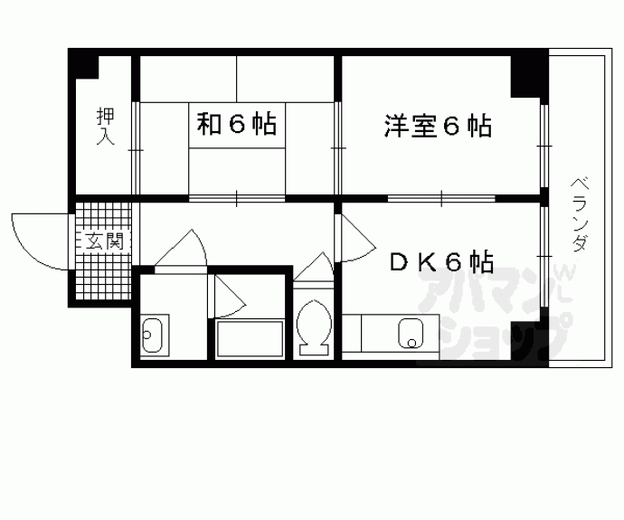 【ラーク安田パートⅡ】間取