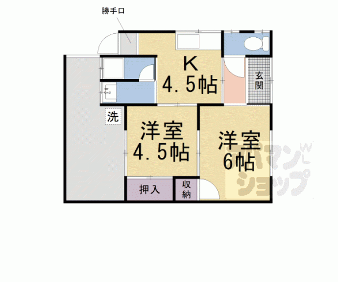 【福角貸家】間取