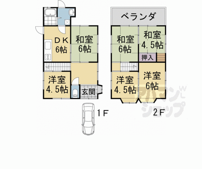 【広野町寺山貸家】間取