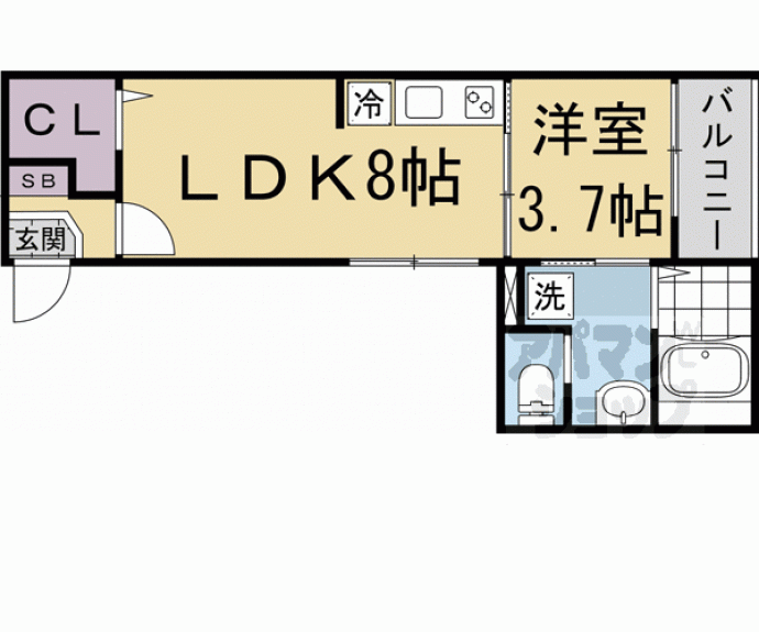 【エクセルシア６番館】間取