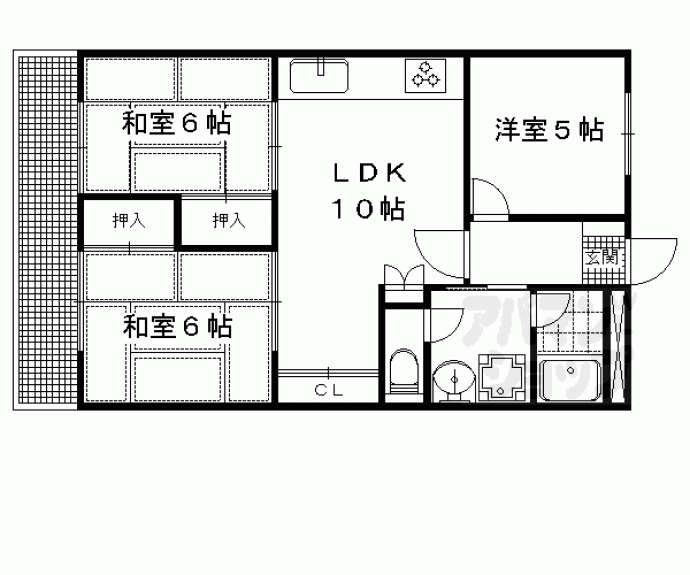 【第２くめマンション】間取