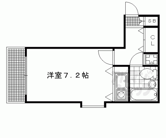 【ＤＥＴＯＭ－１烏丸一条Ⅱ】間取