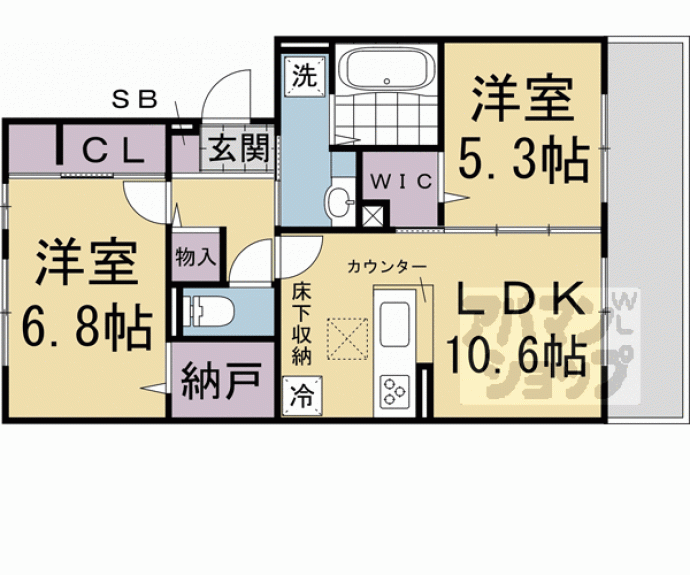 【Ｄ－ＲＯＯＭ嵯峨嵐山】間取