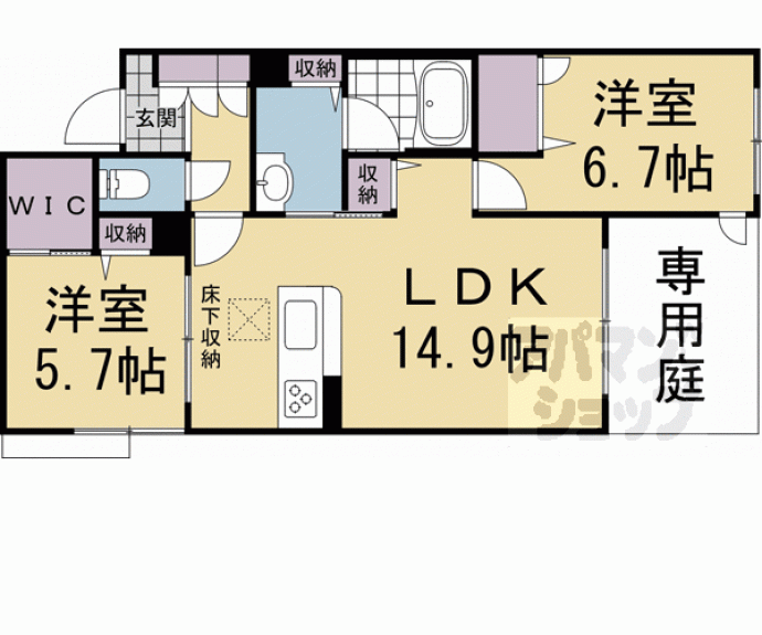 【シャーメゾン池ノ内】間取