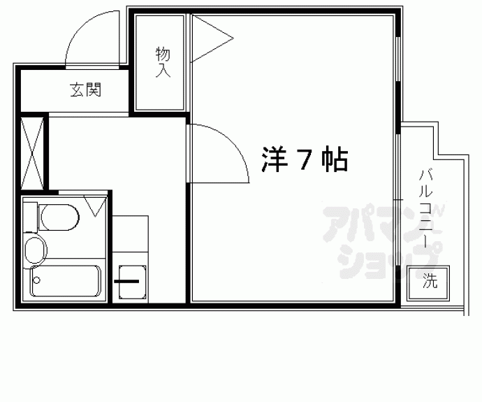 【ドムス河原町】間取