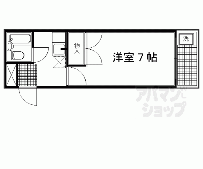 【ドムス河原町】間取