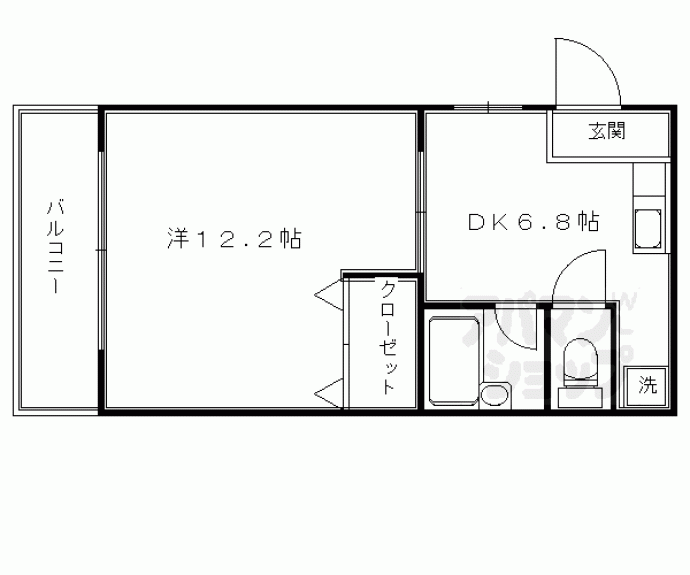 【カワモトマンション】間取