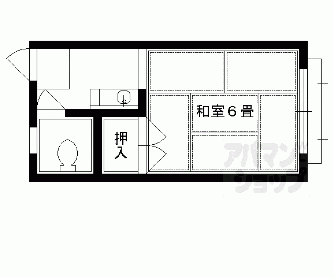 【コーポ足立】間取