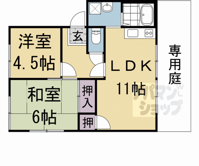 【ガーデンハウス南禅寺】間取