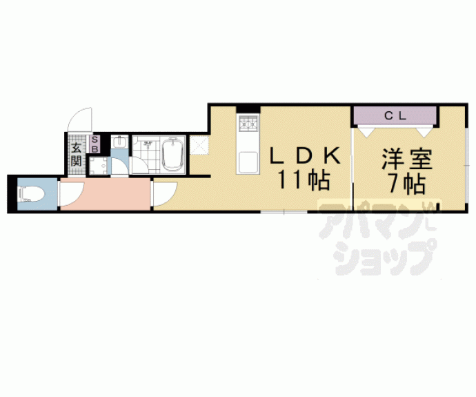 【プラウ　レーヴ富小路】間取