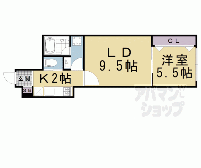 【プラウ　レーヴ富小路】間取