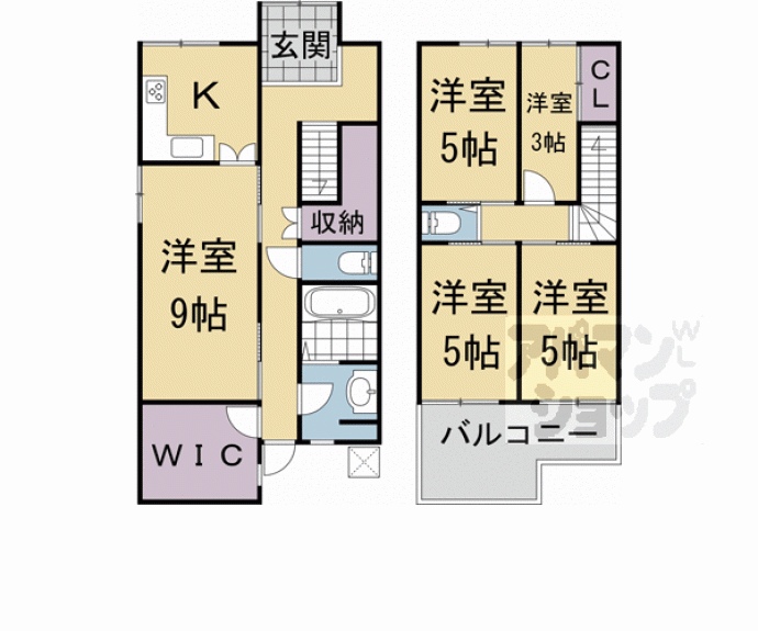 【寺今町貸家５１４－１】間取