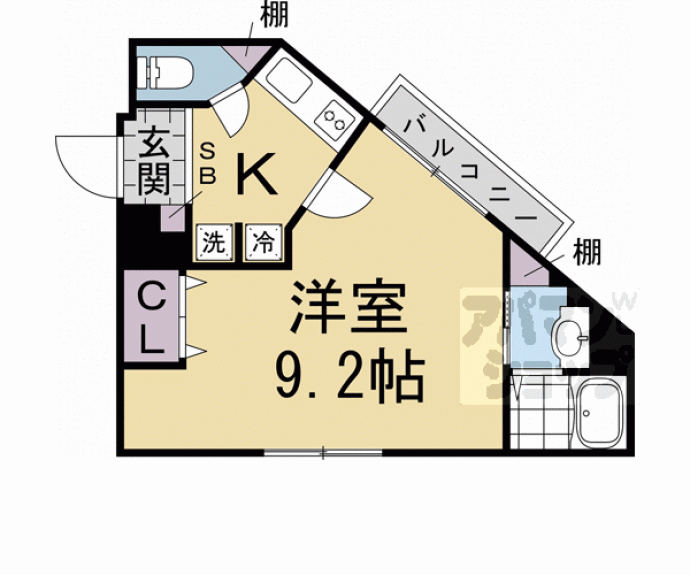 【カルチェラタン】間取