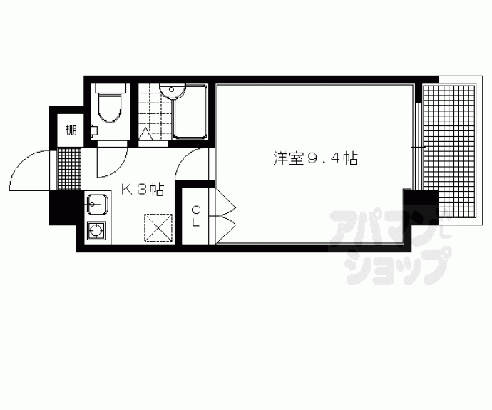 【ラポール北白川】間取