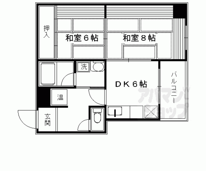 【西陣ロイヤルハイツ】間取