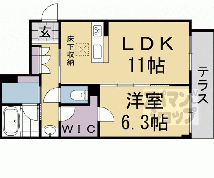 【Ｈｅｒｉｔａｇｅ洛南東寺】間取