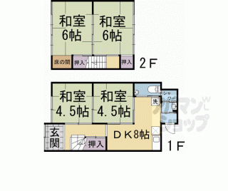 【上京区西上之町・南貸家２４５－２７】