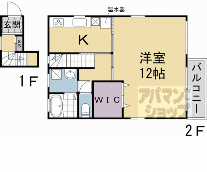 【はるはなアパートメント京都山ノ内】間取