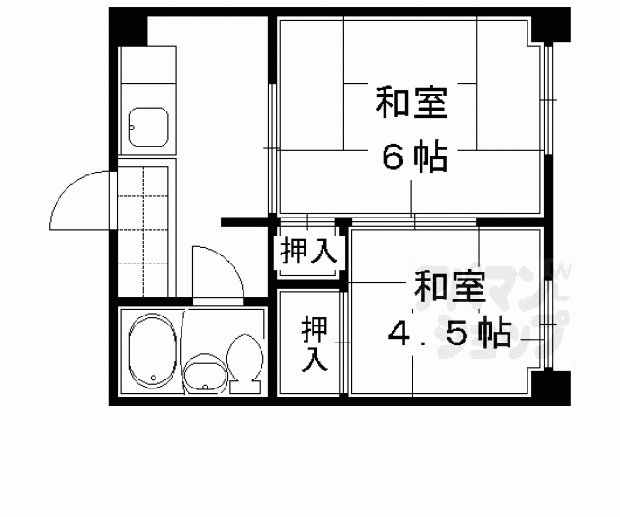 【佐わらび堺町マンション】間取