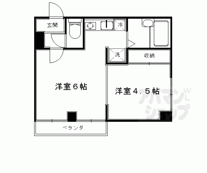 【ドミール黒門】間取