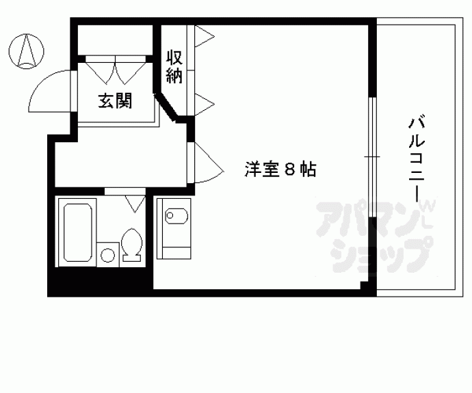 【フラッツ本町月ノ輪】間取