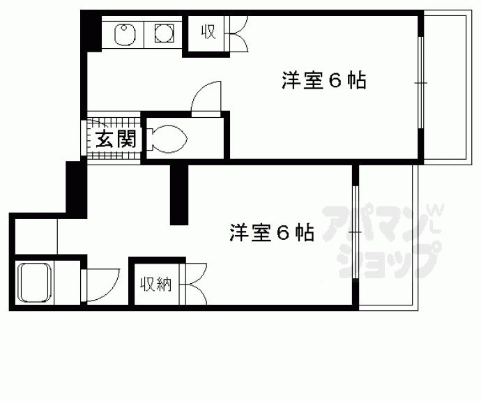 【ベルハイツ中書島】間取