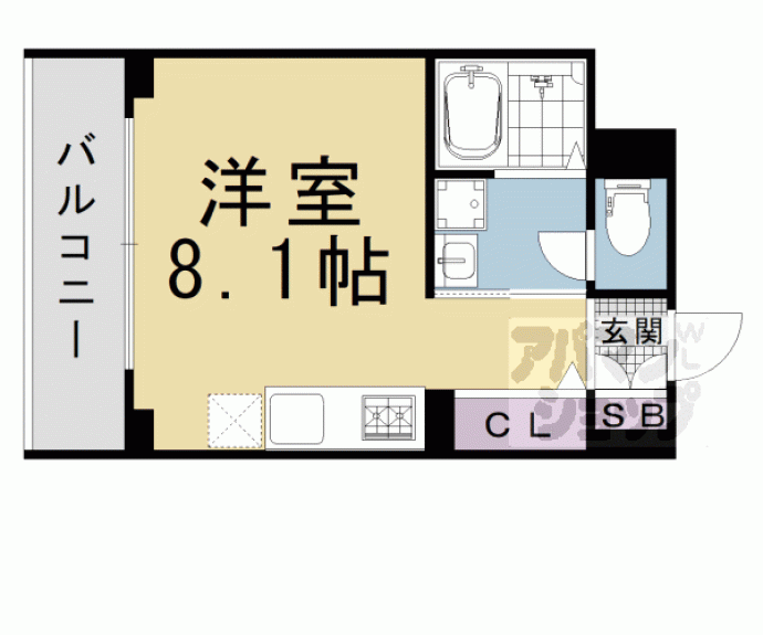 【ヴィラ東山本町】間取