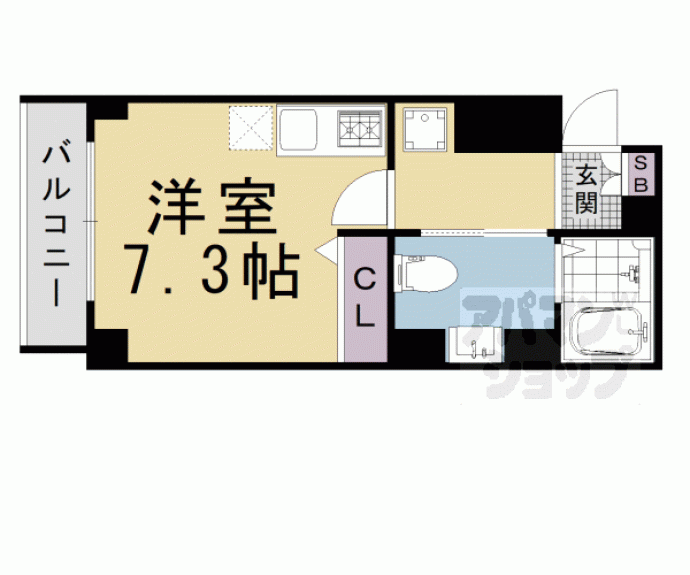 【ヴィラ東山本町】間取