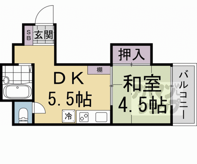 【京都　植村荘】間取