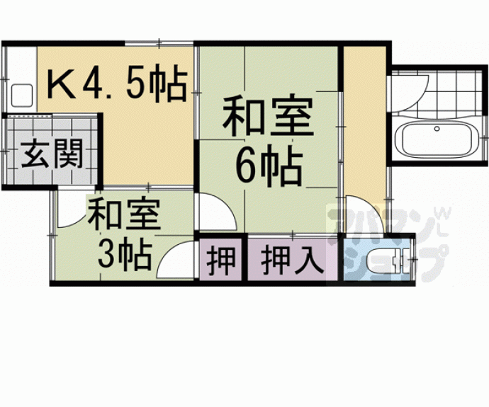 【小山一貸家】間取