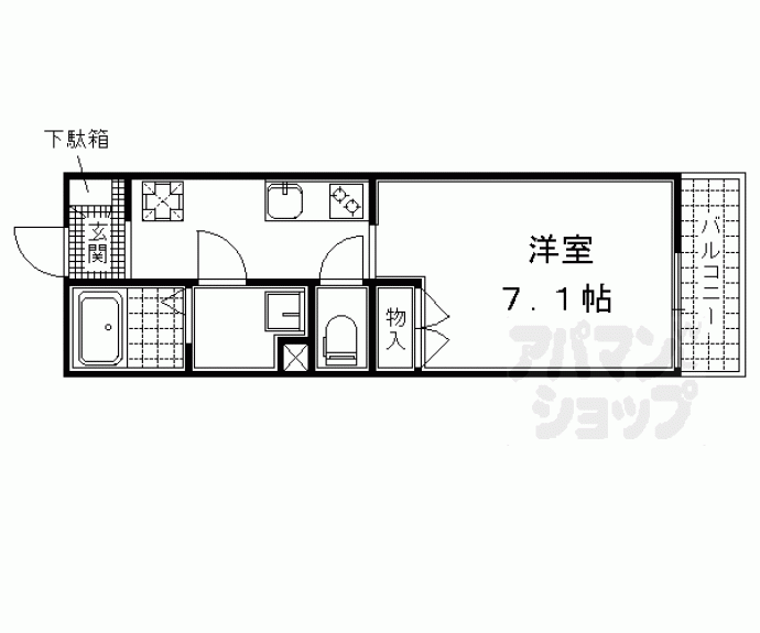 【ＧＡＲＮＥＴ　ＲＥＳＩＤＥＮＣＥ　丹波橋】間取