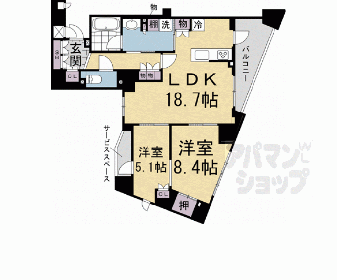 【ジオ京都御所西】間取