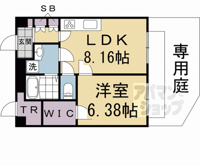 【シャンポール観月橋　Ａ棟】間取