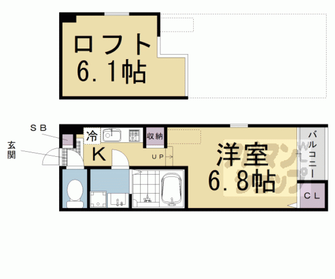 【フォワード観月橋】間取