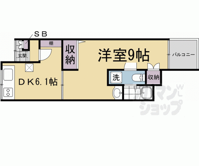 【西七条京町家　Ｂ－３】間取