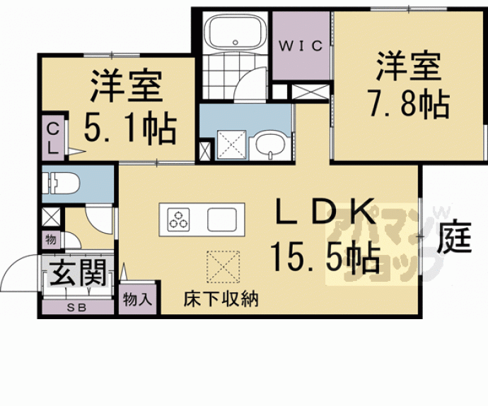 【フォルトゥーナ太秦面影】間取