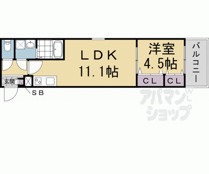 【仮称）ジーメゾン向島シェルール】間取